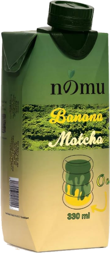 nomu Banana Matcha, 330 ml Tetra Pak