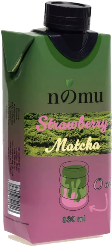nomu Strawberry Matcha, 330 ml Tetra Pak